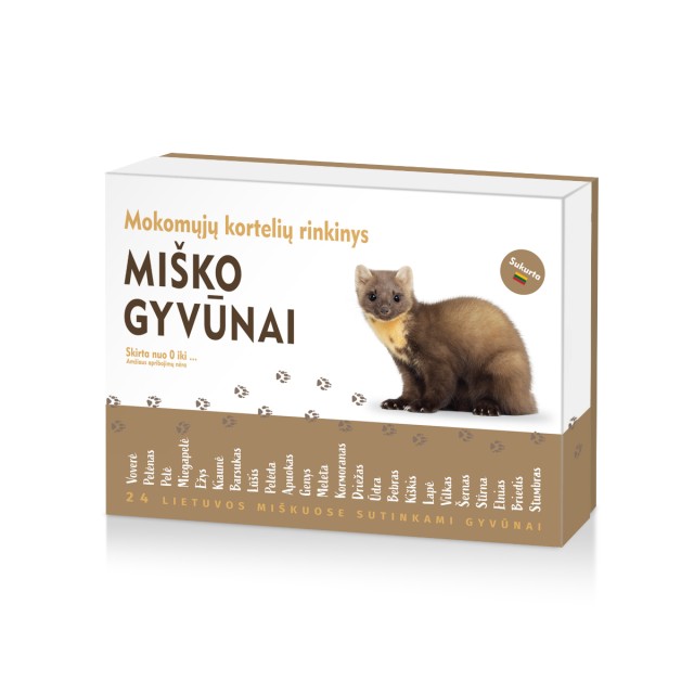 Miško gyvūnai - Mokomosios kortelės Miško gyvūnai - Mokomosios kortelės