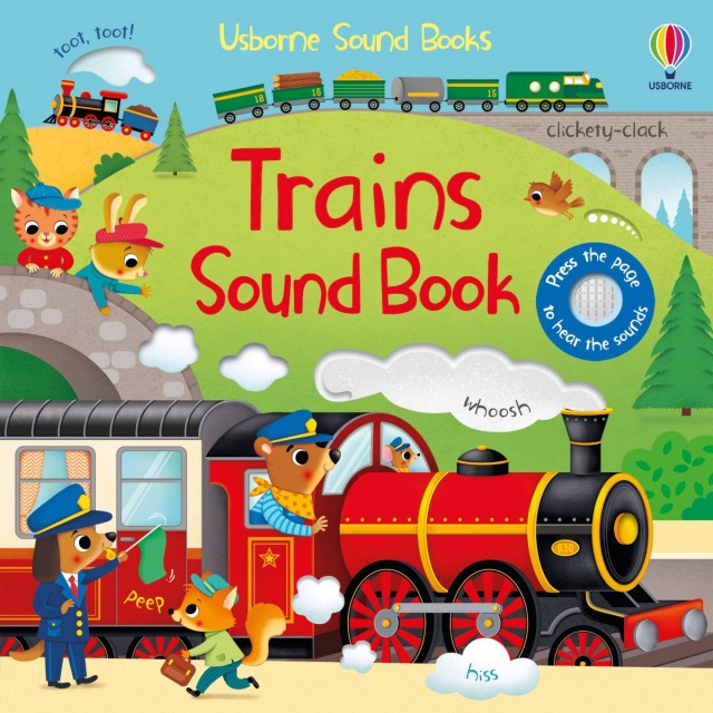  TRAINS SOUND BOOK  (Garsų knygelė) 