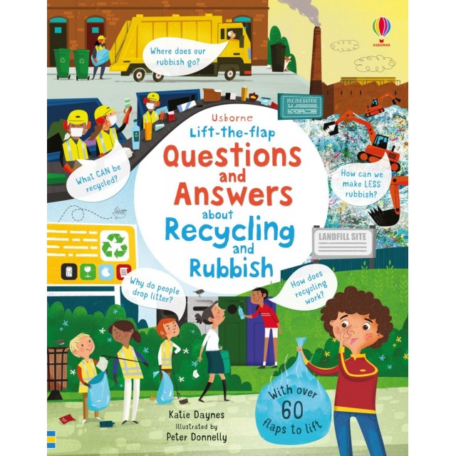 QUESTIONS AND ANSWERS ABOUT RECYCLING AND RUBBISH (Knygelė su atvartėliais)