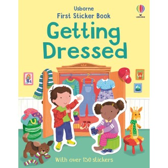 First Sticker Book Getting Dressed (Lipdukų knyga)