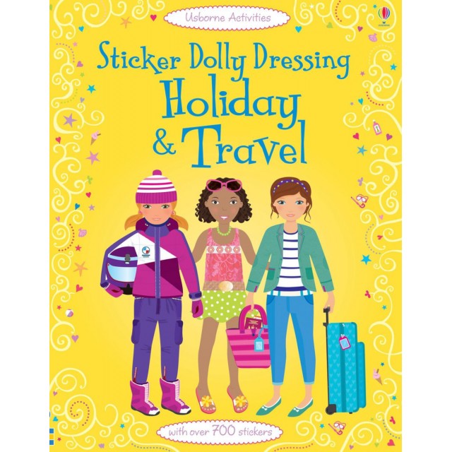 Sticker dolly dressing HOLIDAY AND TRAVEL (Lipdukų knyga)