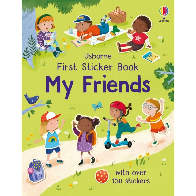 First sticker book MY FRIENDS (Lipdukų knyga)