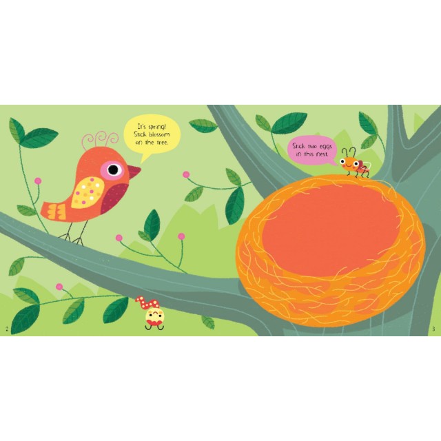 Little Children's Nature Sticker Book  (Lipdukų knyga)