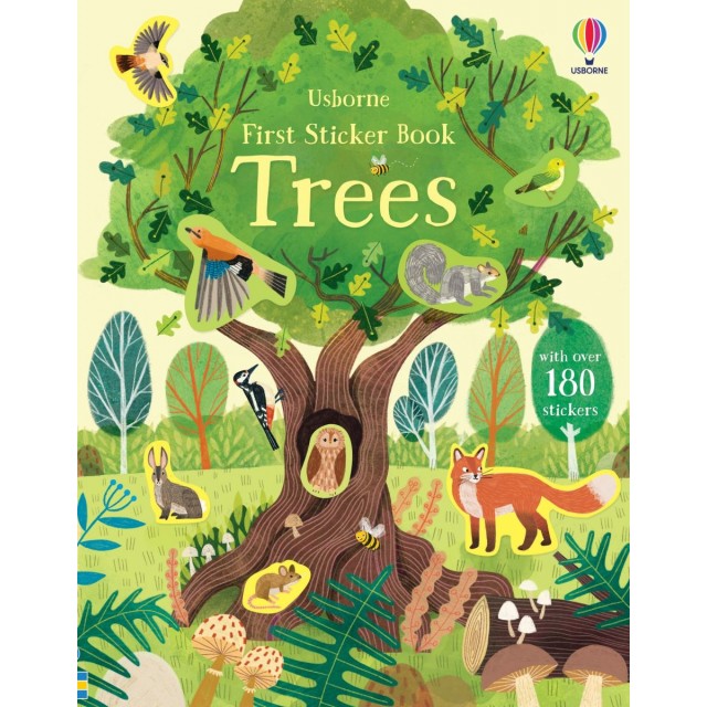First sticker book TREES (Lipdukų knyga)