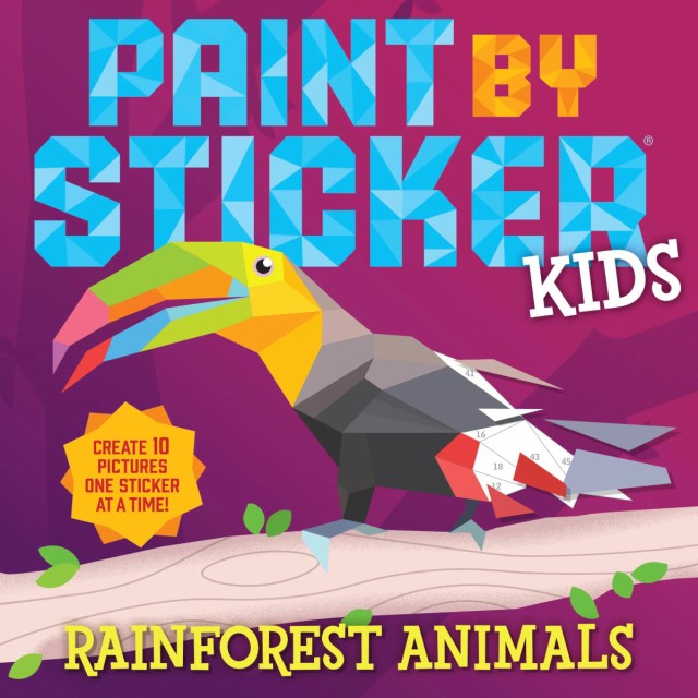 Paint by Sticker Kids: Rainforest Animals (Tapymas lipdukais)