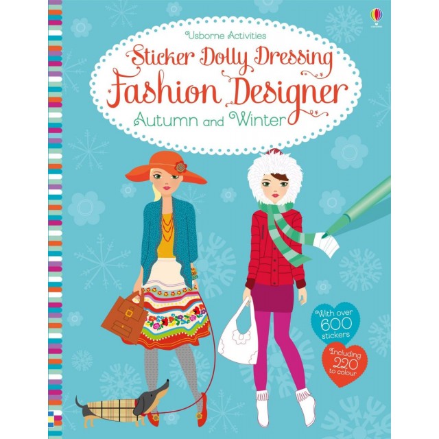Sticker dolly dressing FASHION DESIGNER AUTUMN AND WINTER COLLECTION (Lipdukų knyga)