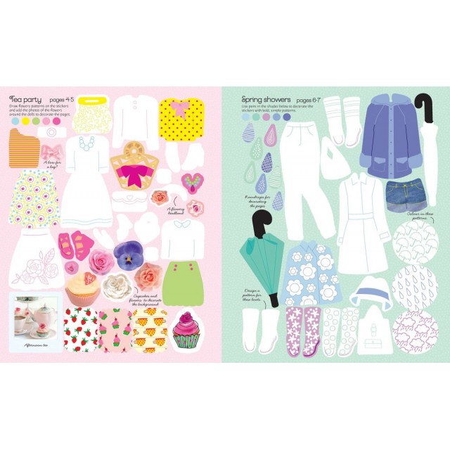 Sticker dolly dressing FASHION DESIGNER SPRING AND SUMMER COLLECTION (Lipdukų knyga)