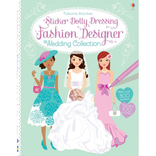 Sticker dolly dressing FASHION DESIGNER WEDDING COLLECTION (Lipdukų knyga)
