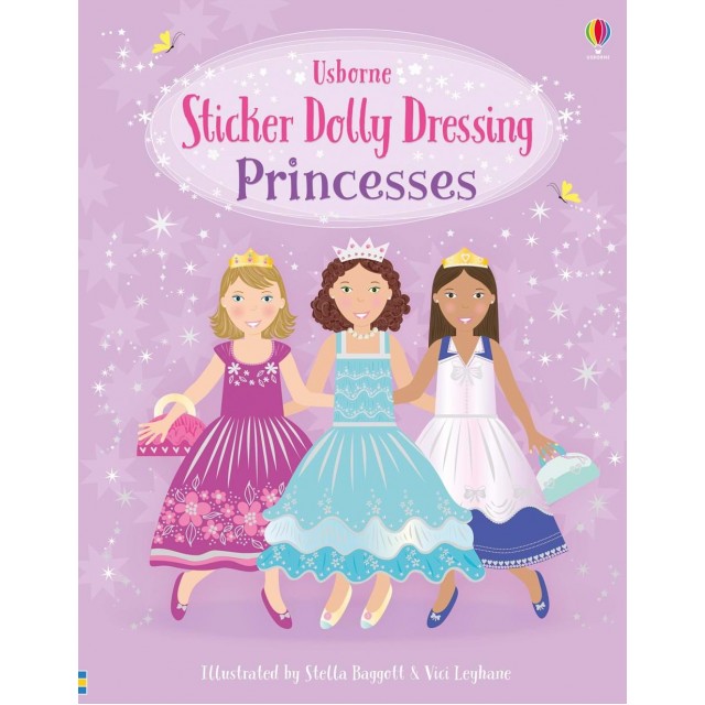 Sticker dolly dressing PRINCESSES (Lipdukų knyga)