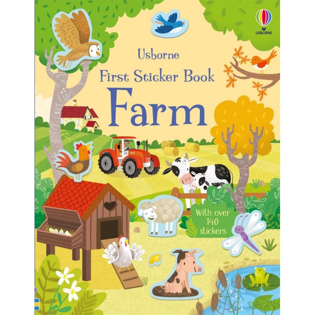 First sticker book FARM (Lipdukų knyga)