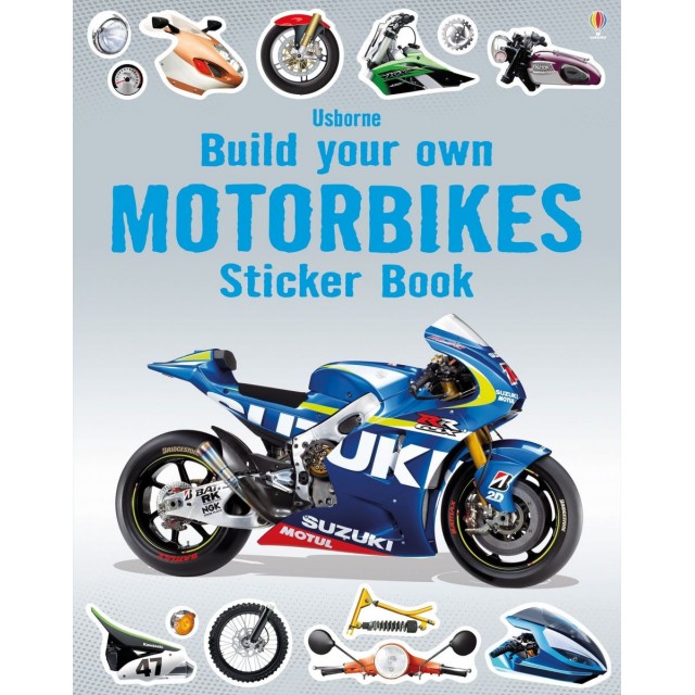 Sticker book BUILD YOUR OWN MOTORBIKES (Lipdukų knyga)