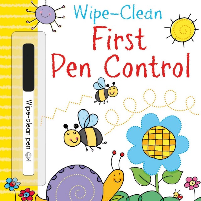 WIPE-CLEAN FIRST PEN CONTROL (Daugkartinė piešimo knygelė)