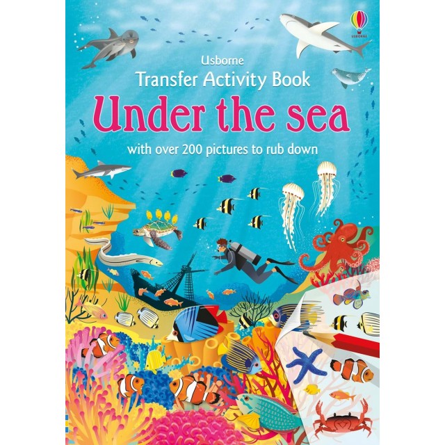 Little transfer book Under the Sea (Knygelė su perkeliamais piešinėliais)