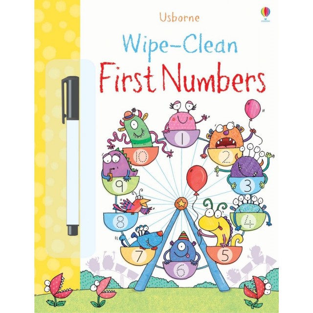 WIPE-CLEAN FIRST NUMBERS (Daugkartinė užduočių knygelė)