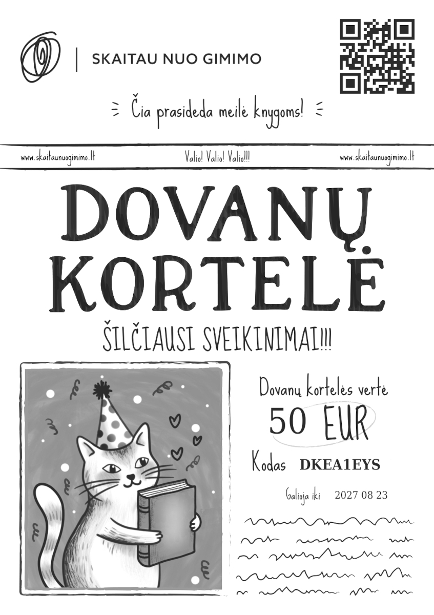 Elektroninio dovanų kupono pavyzdys